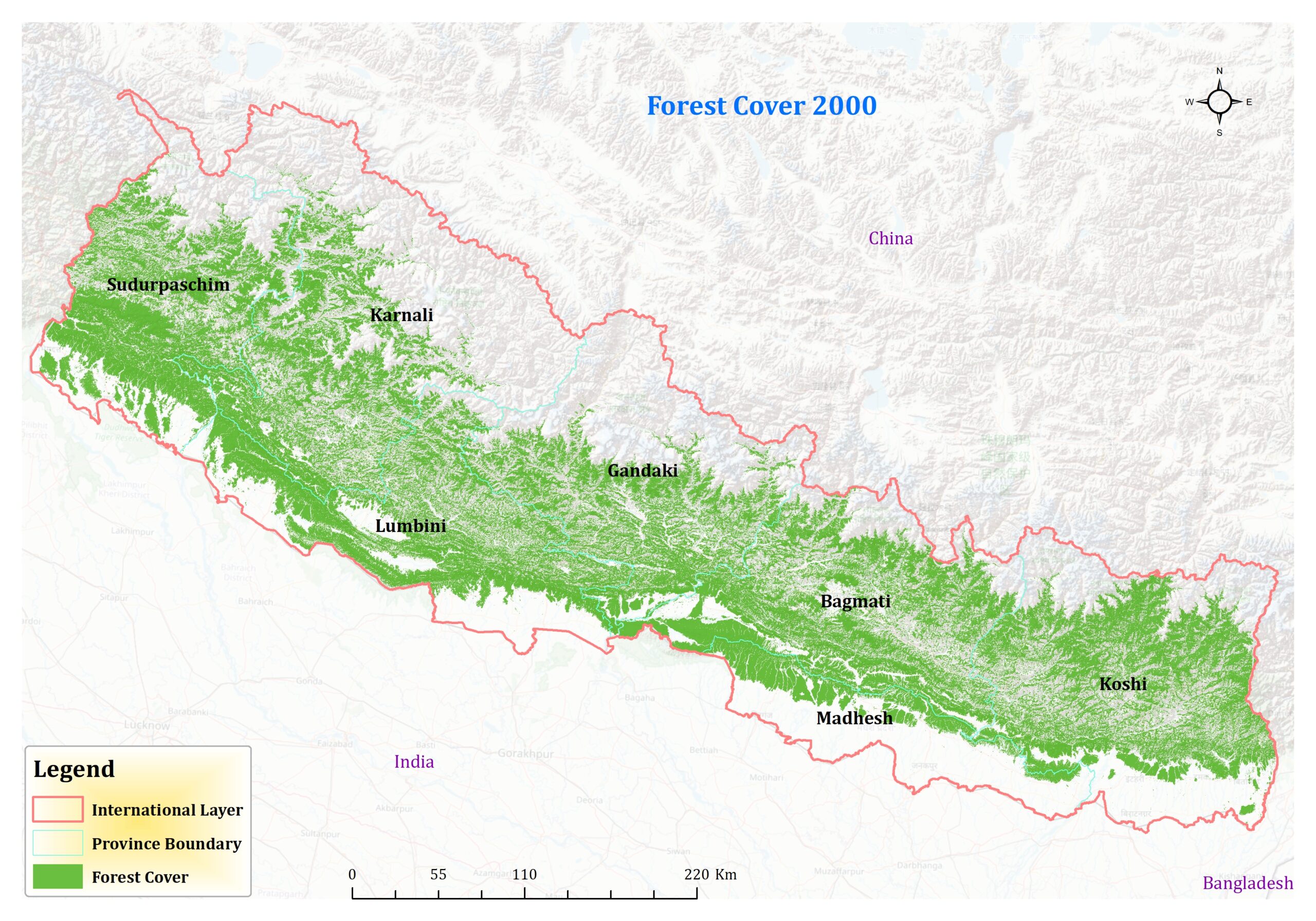 Nepal Forest Cover Analysis 1984 to 2022