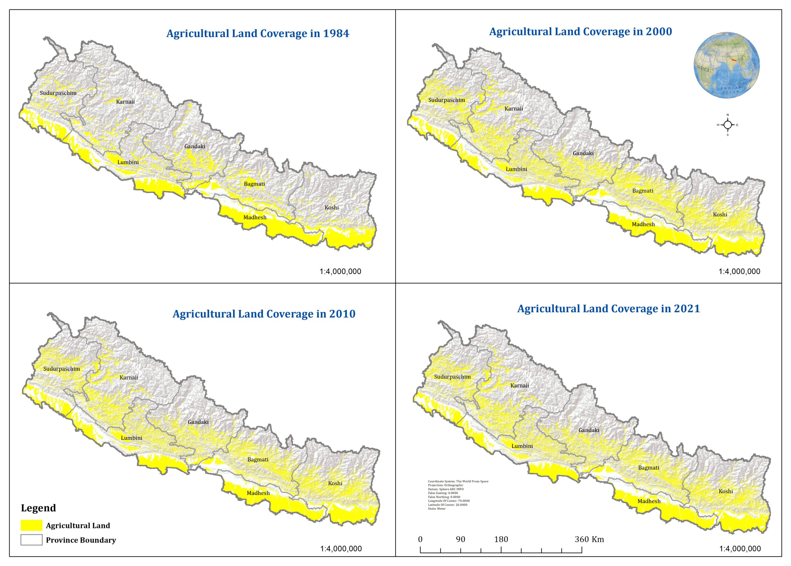 Read more about the article Agricultural Land Use in Nepal 1984 to 2021